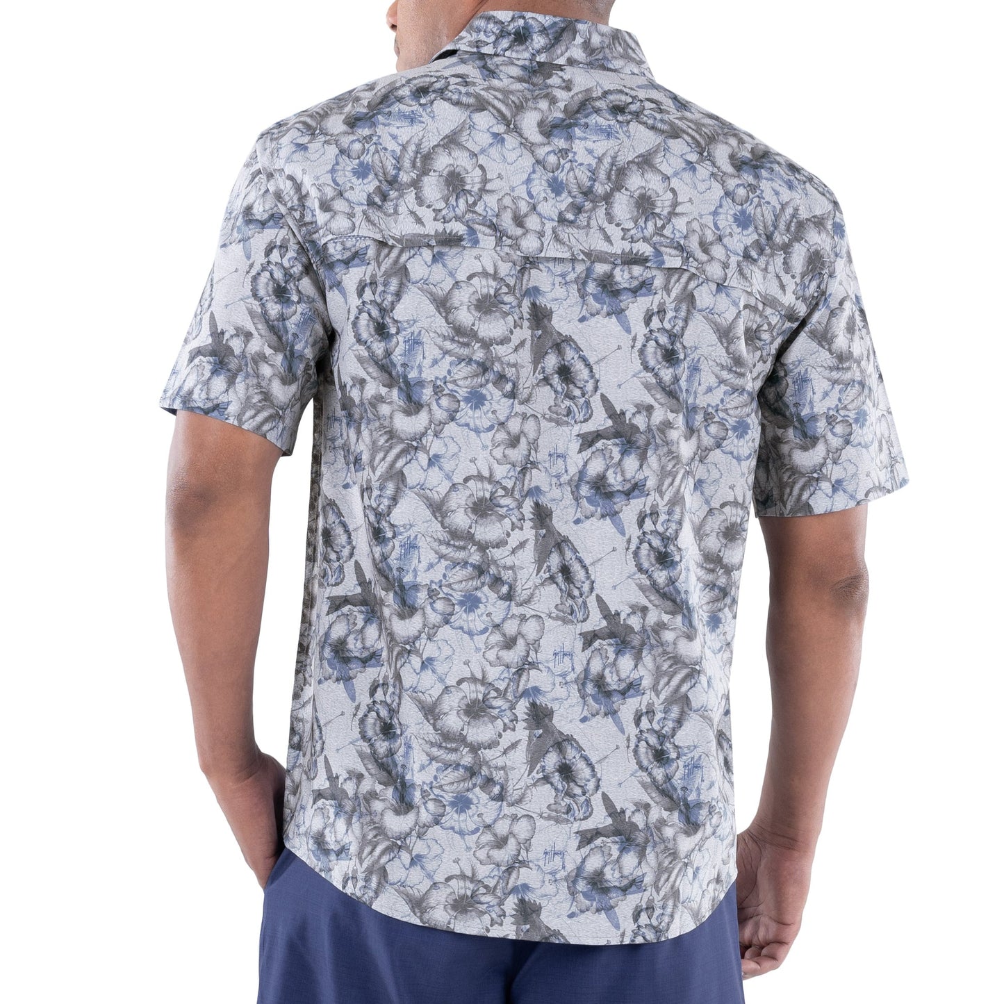 CAMISA HOMBRE HIBISCUS HEATHER SS / GUY HARVEY