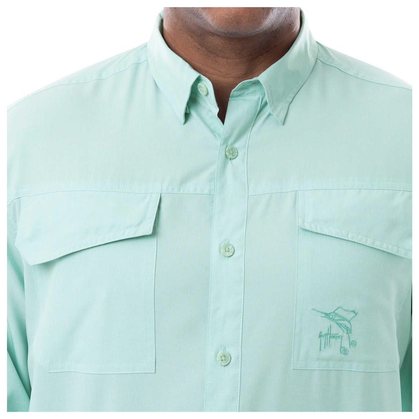 CAMISA HOMBRE HEATHER MANGA LARGA / GUY HARVEY