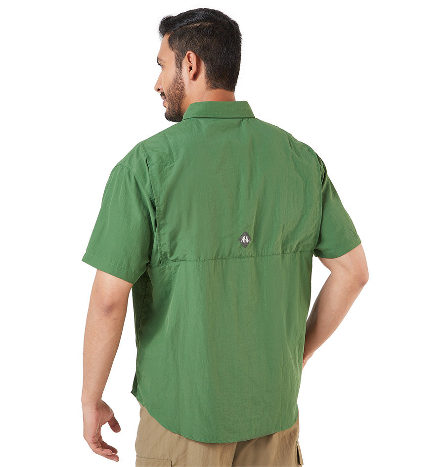 Camisa OA Coiba Manga Corta Hombre Verde | Outdoor Adventure Colombia