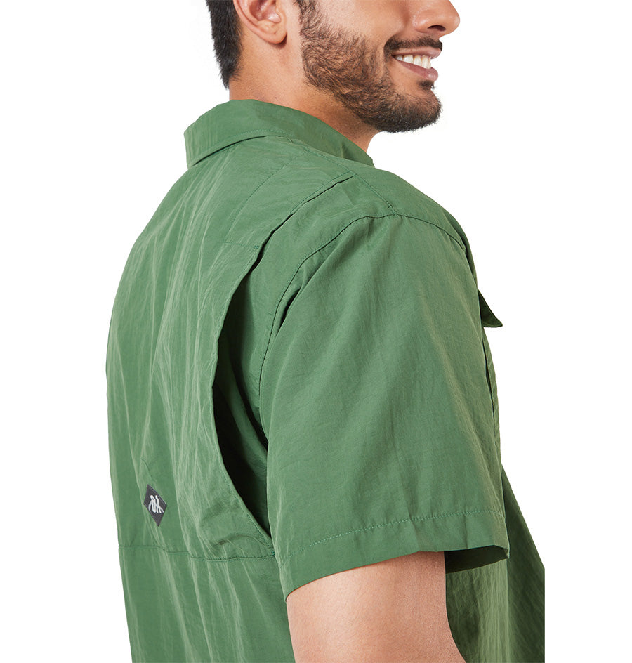 Camisa OA Coiba Manga Corta Hombre Verde | Outdoor Adventure Colombia