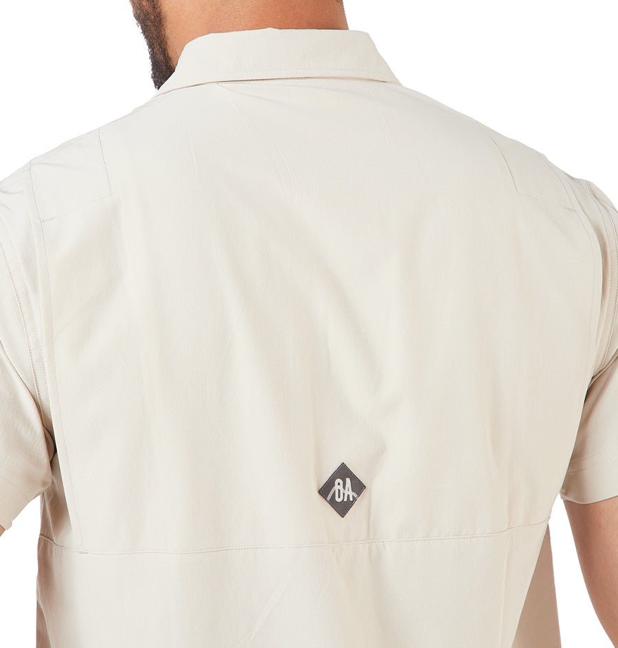 Camisa OA Las Perlas Manga Corta Hombre Khaki | Outdoor Adventure Col