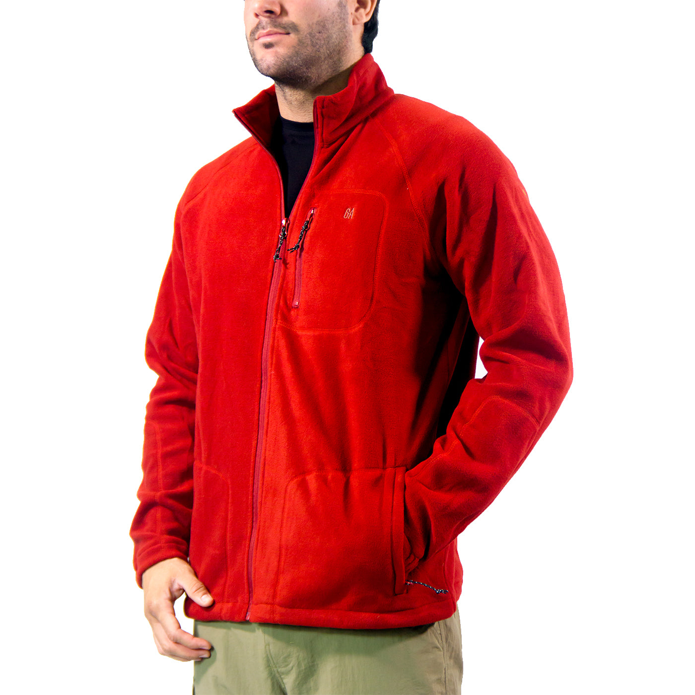 Chaqueta Polar Kamuk Rojo Hombre | Outdoor Adventure Colombia