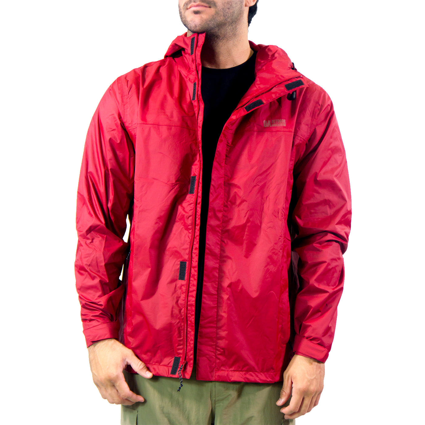 Chaqueta Impermeable Anton Roja Hombre | Outdoor Adventure Colombia