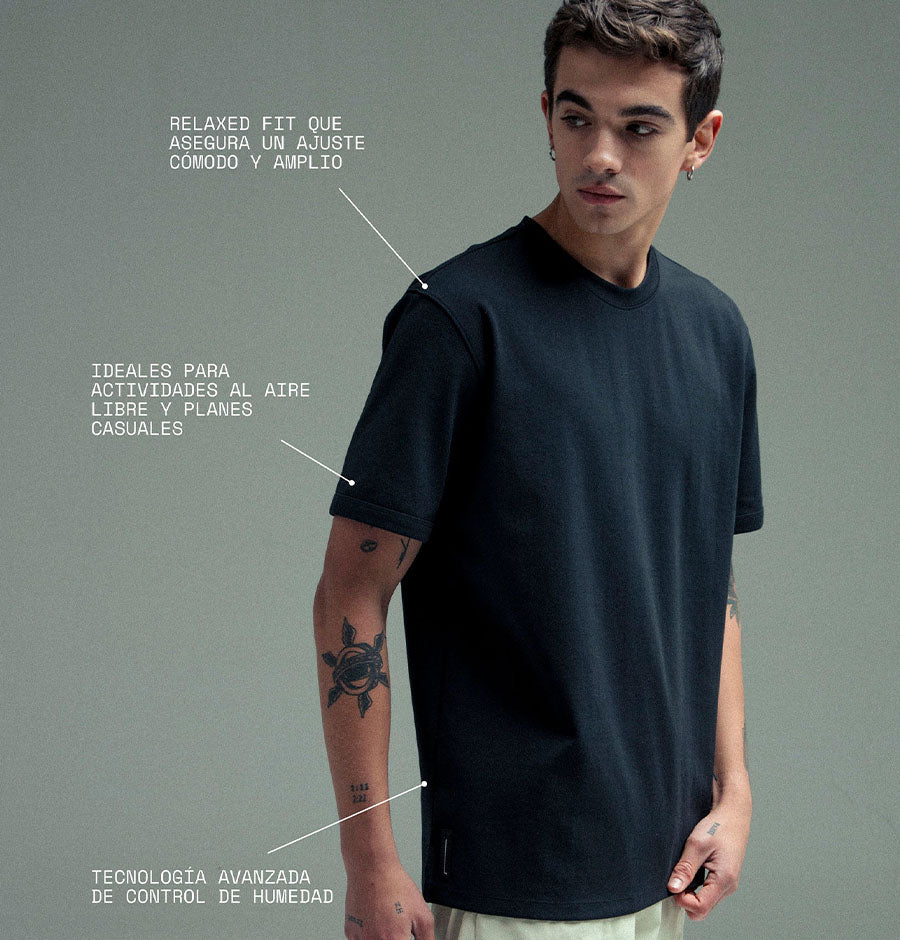 CAMISETA RELAXED FIT CLING / REMANENCE