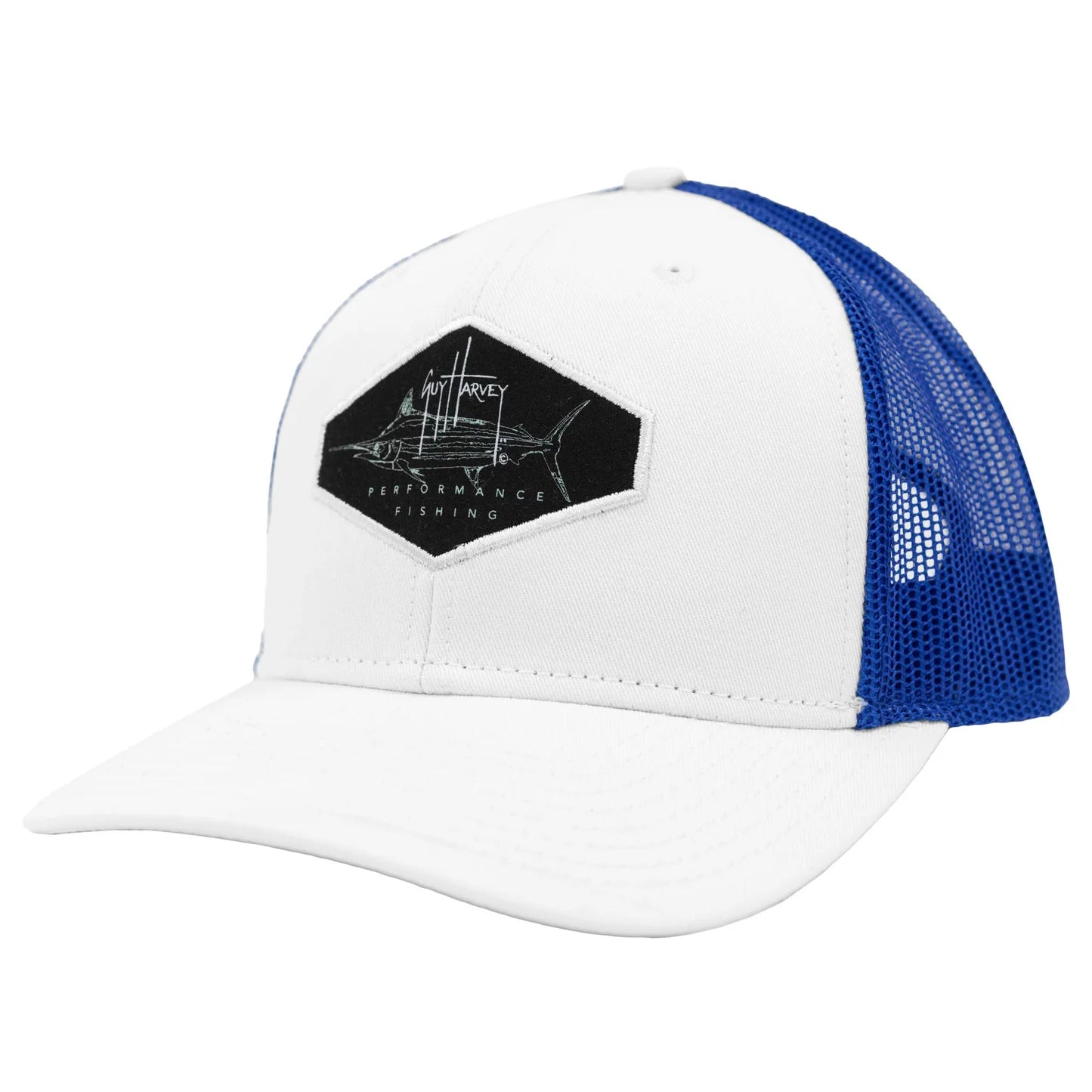 Gorra De Hombre Guy Harvey Logo Blanca | Outdoor Adventure Colombia