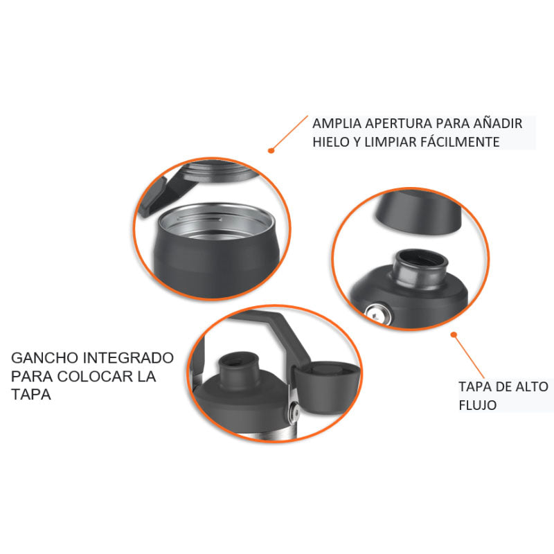 TERMO ICEFLOW FAST FLOW LID 24 OZ (710 ML) BRIGHT LIME 24 OZ (710 ML) / STANLEY