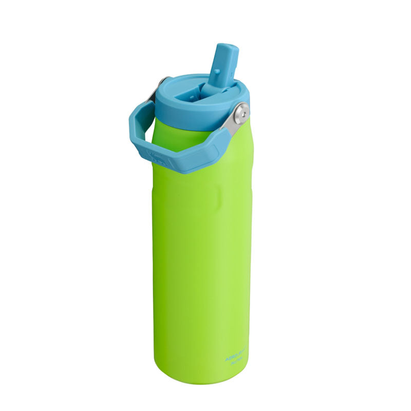 TERMO ICEFLOW FLIP STRAW LID BRIGHT LIME 24 OZ (710 ML) / STANLEY