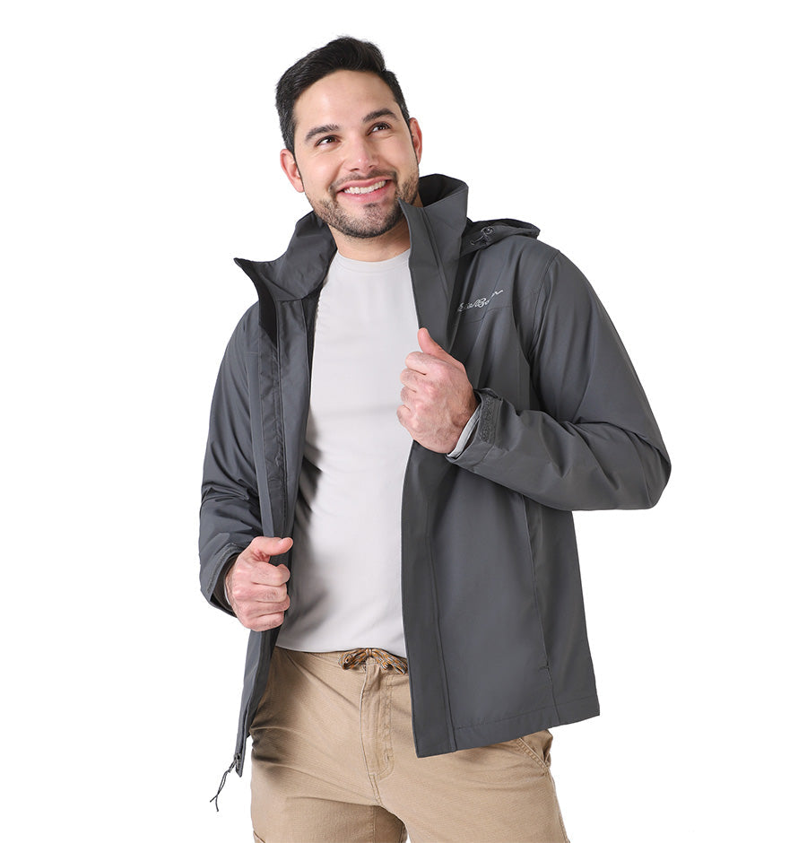 Chaqueta Eddie Bauer Rainfoil® Gris Hombre | Outdoor Adventure Colombia