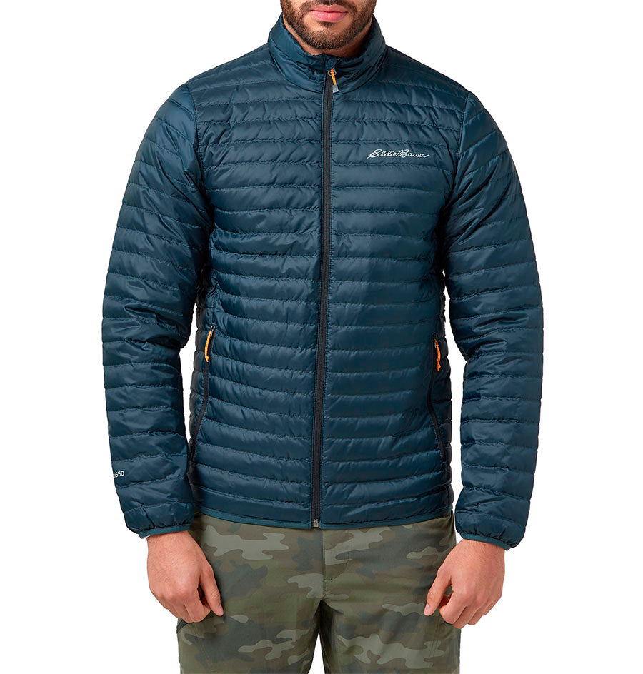 Chaqueta Eddie Bauer Microlight Down Azul Hombre | Outdoor Adventure Col