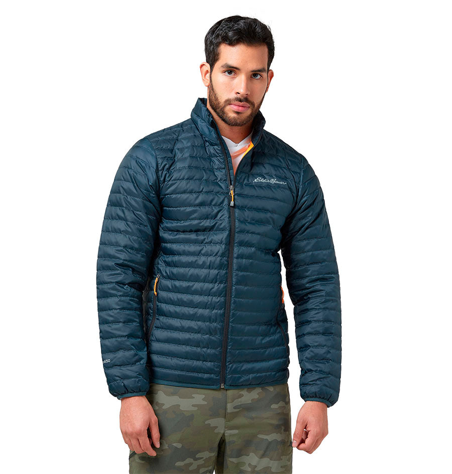 Chaqueta Eddie Bauer Microlight Down Azul Hombre | Outdoor Adventure Col