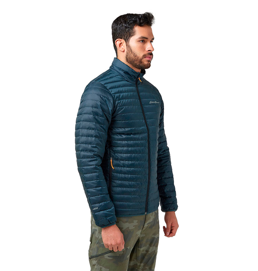 Chaqueta Eddie Bauer Microlight Down Azul Hombre | Outdoor Adventure Col