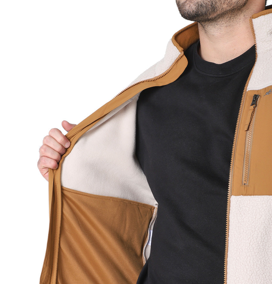 Polar - Fleece Eddie Bauer Quest 300 Beige Hombre | Outdoor Adventure Col
