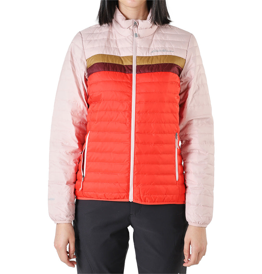 Chaqueta Eddie Bauer Microlight Down Rosada Mujer |Outdoor Adventure Colombia