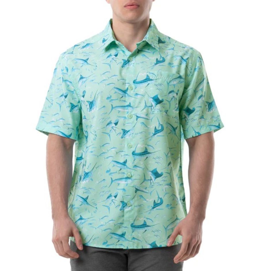 Camisa Manga Corta Guy Harvey Tonal Bills Hombre | Outdoor Adventure