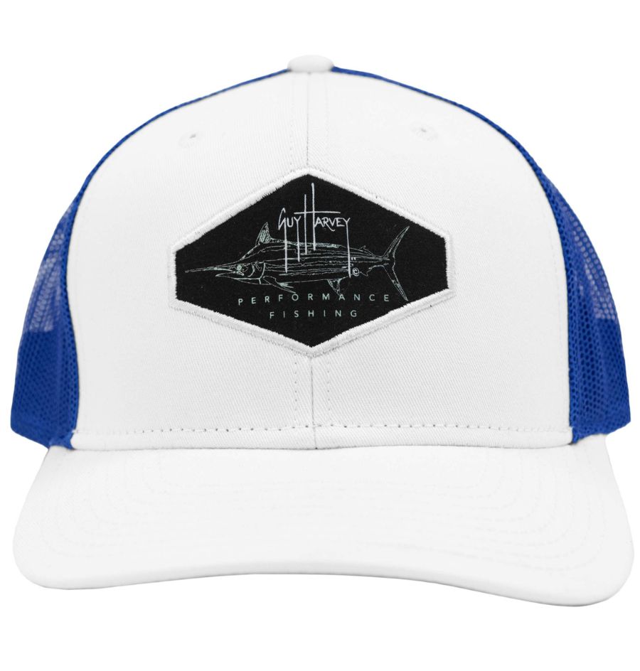 Gorra De Hombre Guy Harvey Logo Blanca | Outdoor Adventure Colombia