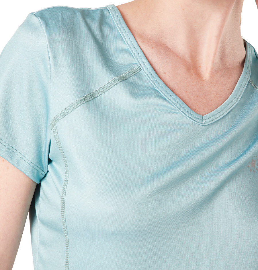 Camiseta Con Bolsillo OA Azul Mujer | Outdoor Adventure Colombia