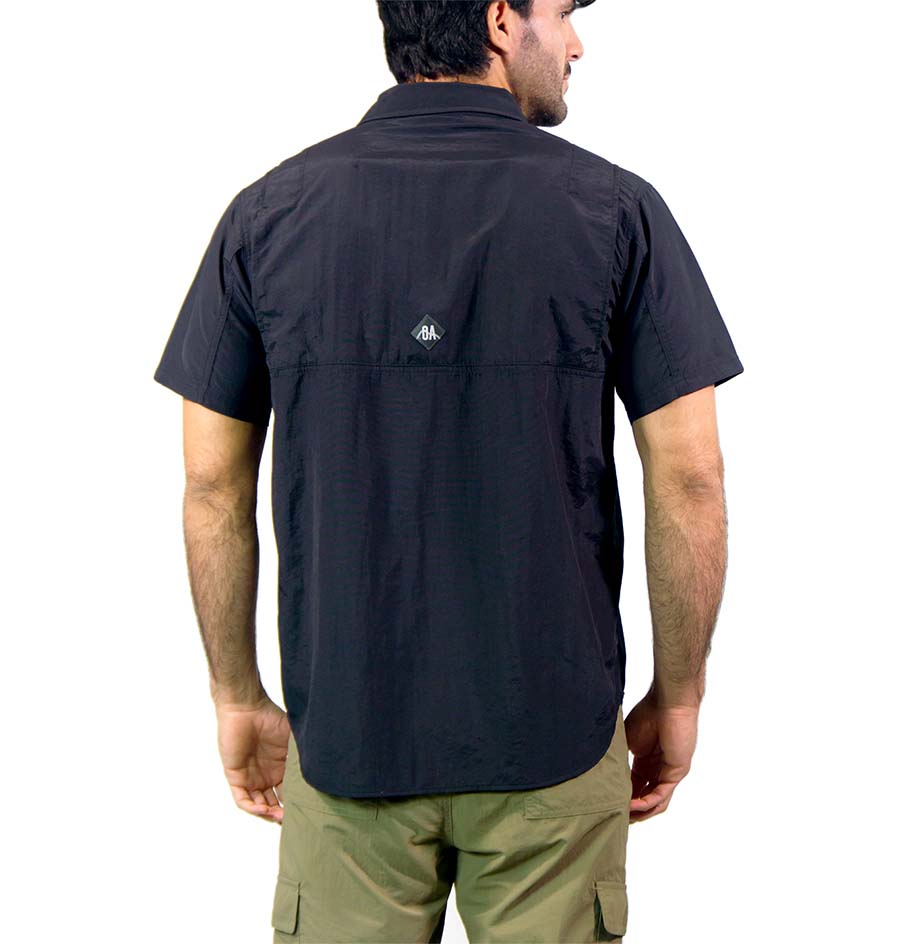 Camisa OA Itamut Manga Corta Hombre Negra | Outdoor Adventure Colombia