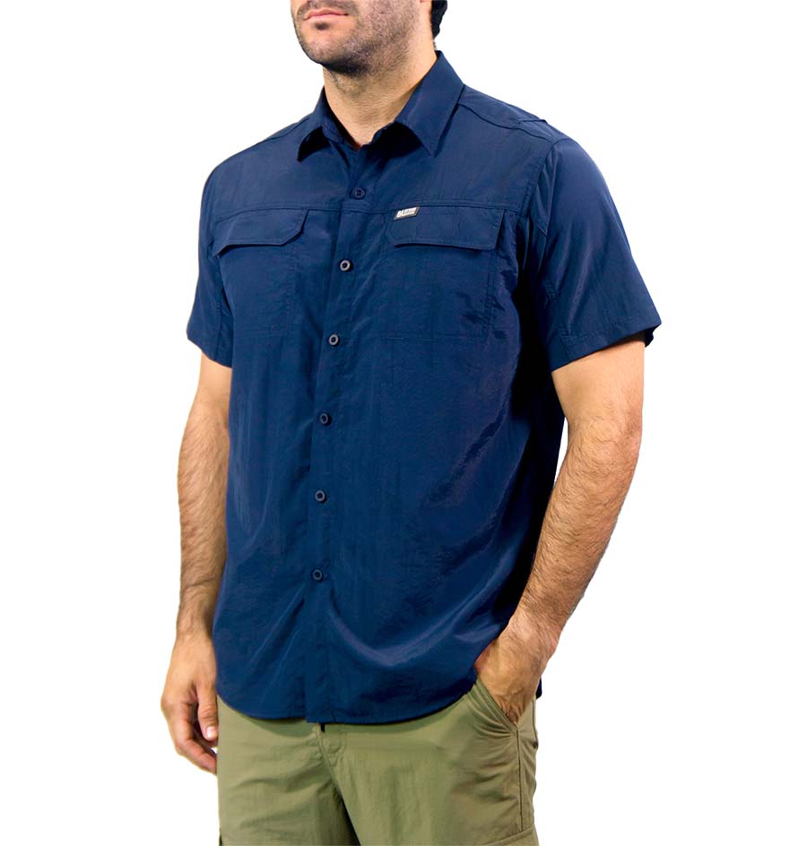 Camisa OA Itamut Manga Corta Hombre Azul | Outdoor Adventure Colombia