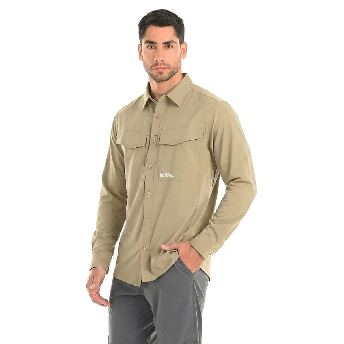 CAMISA HOMBRE/ ADVENTURE QUEST ML / EDDIE BAUER