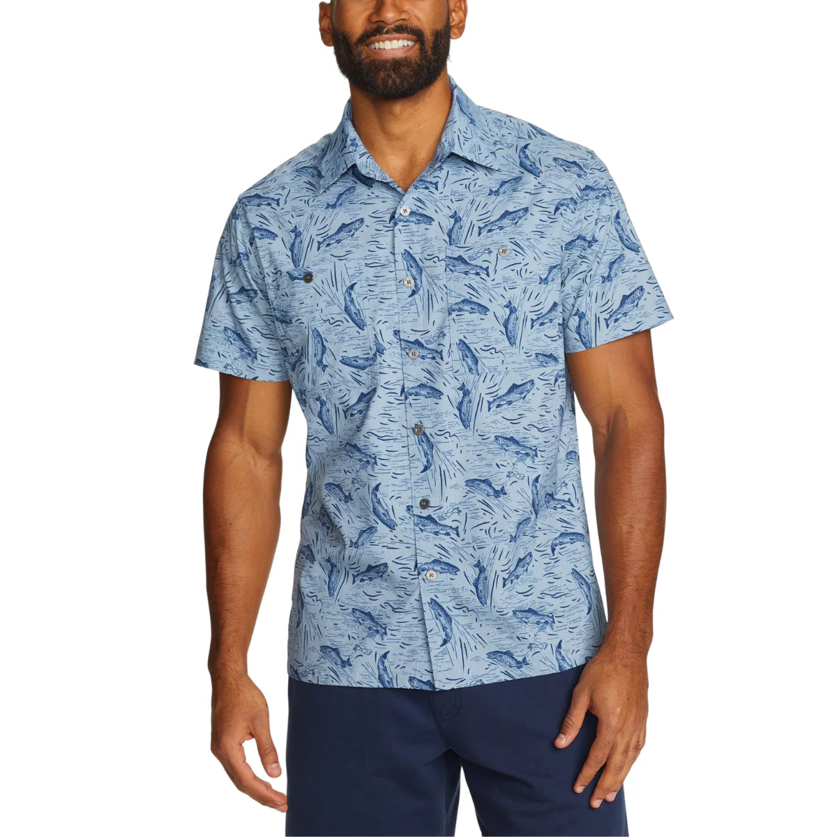 CAMISA HOMBRE/ RAINIER 3.0 PRINT MC / EDDIE BAUER