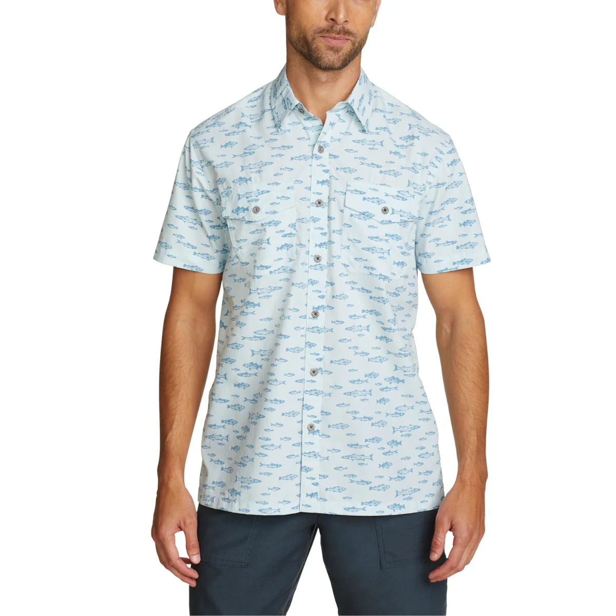CAMISA HOMBRE/ MOUNTAIN PRINT MC / EDDIE BAUER