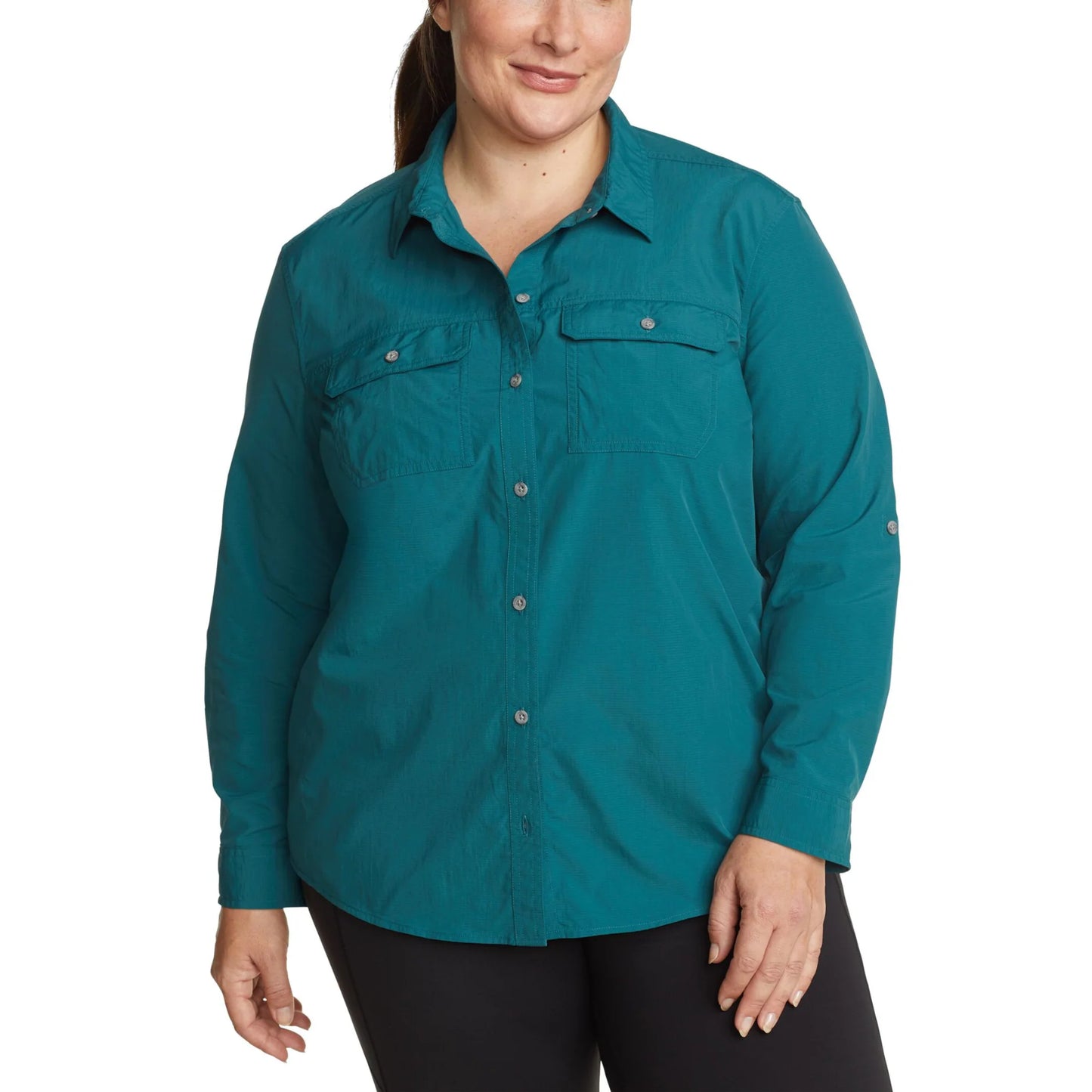 CAMISA MUJER/ MOUNTAIN RIPSTOP ML / EDDIE BAUER