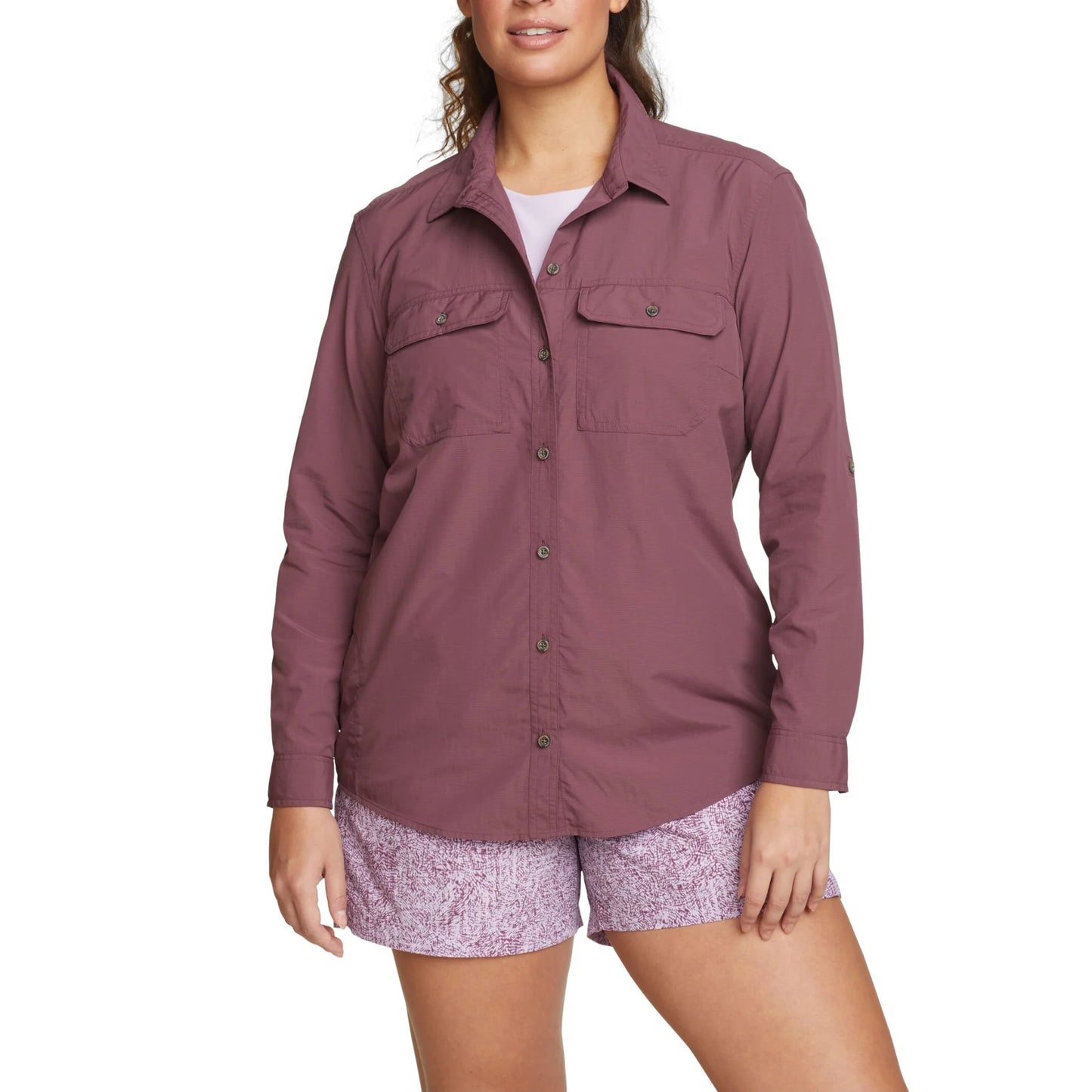 CAMISA MUJER/ MOUNTAIN RIPSTOP ML / EDDIE BAUER