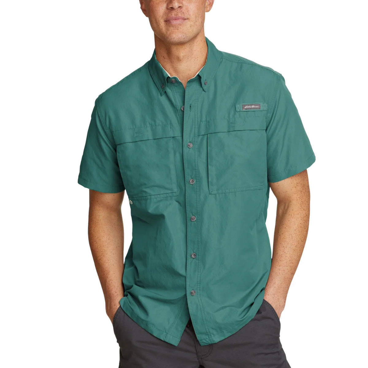 CAMISA HOMBRE/ RIPSTOP GUIDE MC / EDDIE BAUER