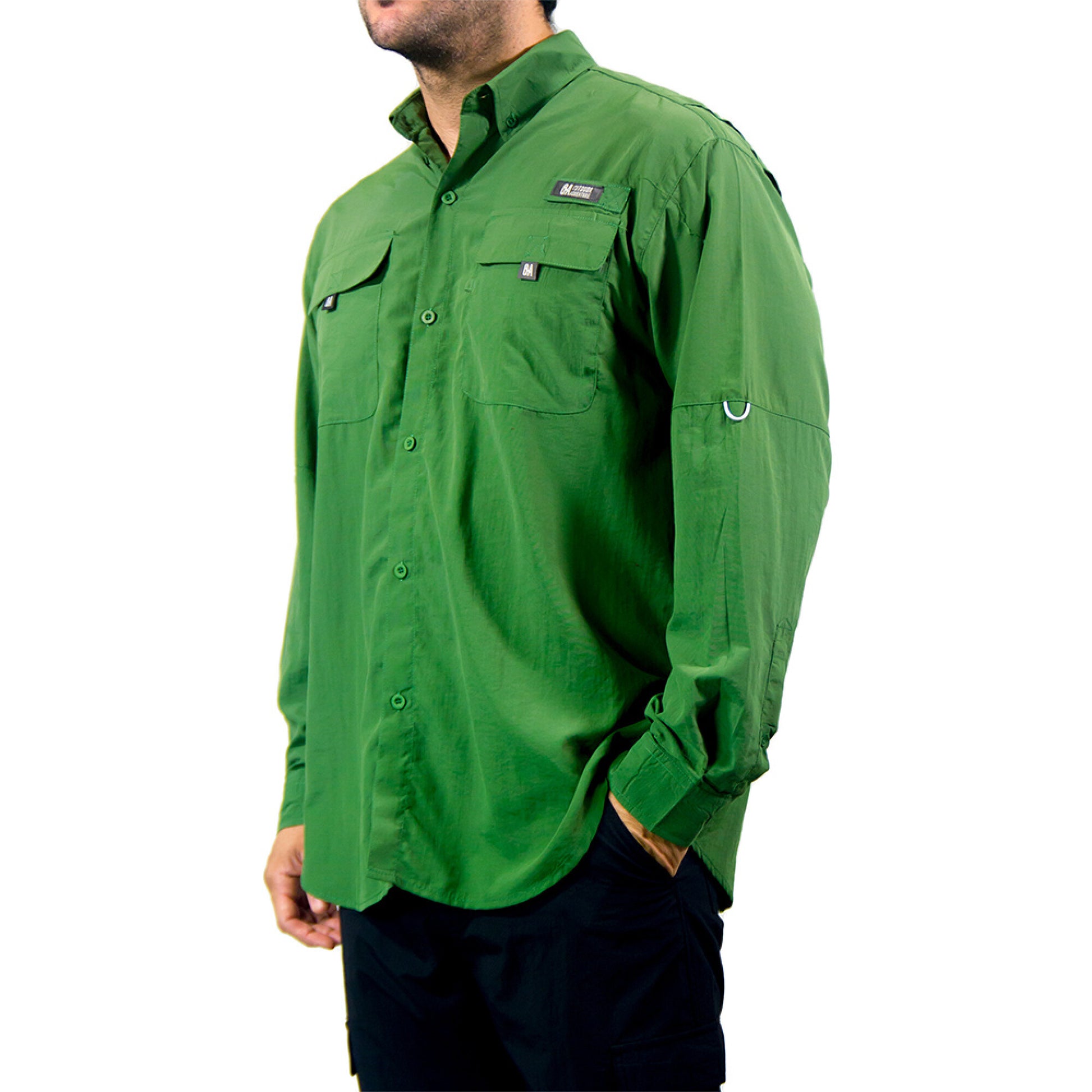Camisa OA Coiba Manga Larga Hombre Verde | Outdoor Adventure Colombia