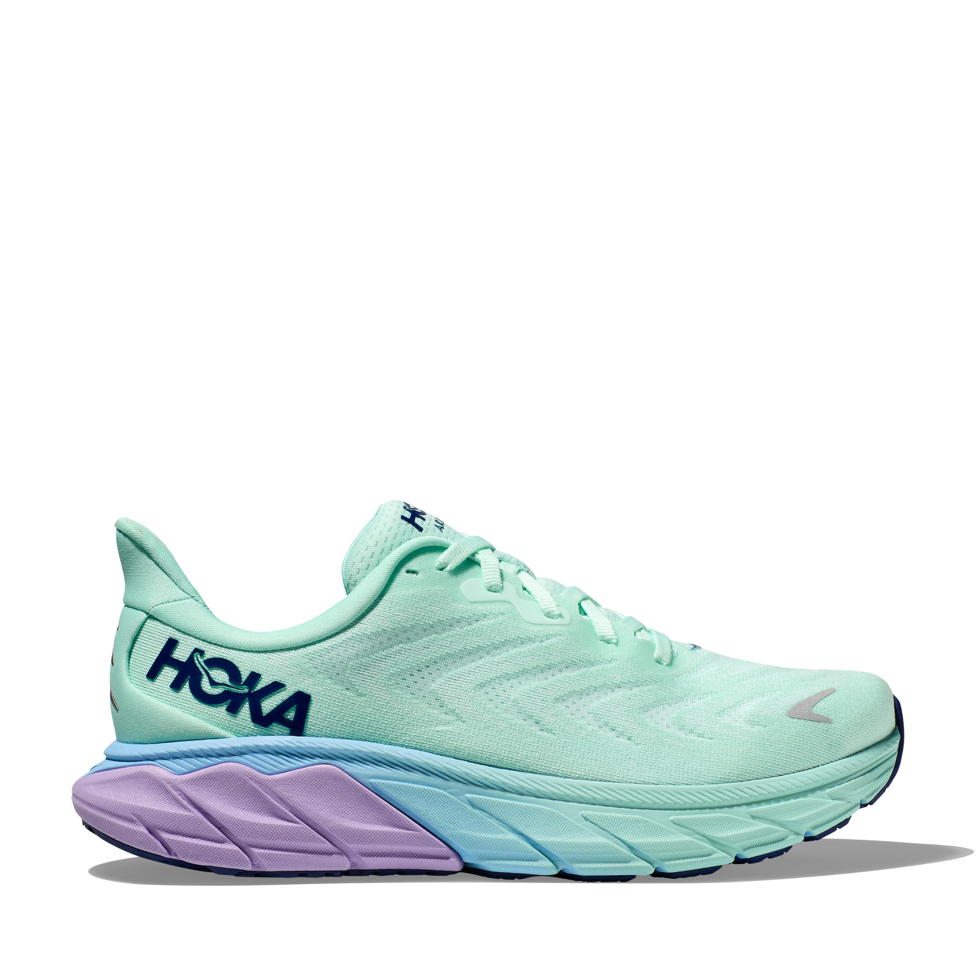 Tenis Running HOKA Arahi 6 Mujer Verde con Morado | Outdoor Adventure Colombia