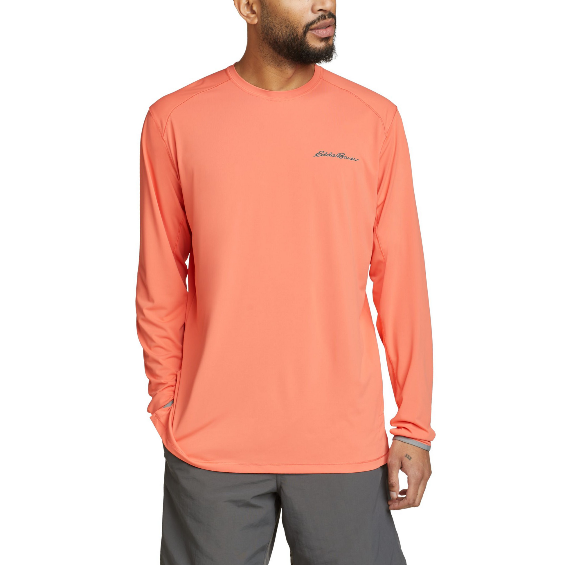 Buzo Solarfoil® UPF Eddie Bauer Hombre Naranja | Outdoor Adventure Colombia