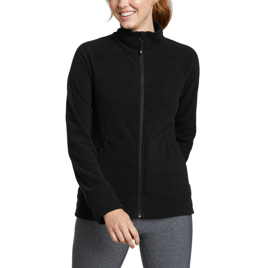 Fleece Polar Eddie Bauer Quest Full Zip Mujer Negro | Outdoor Adventure Colombia