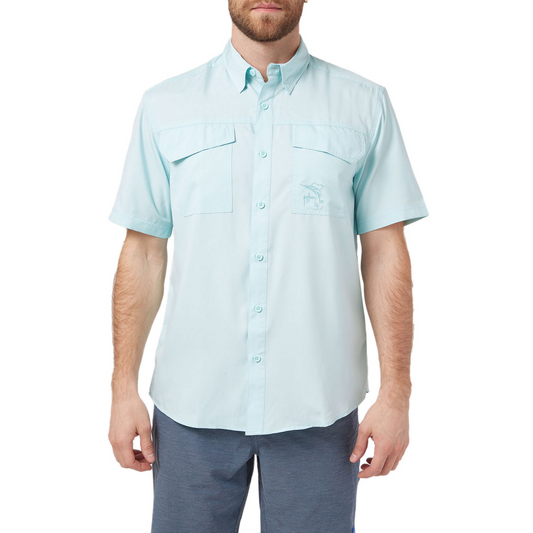 Camisa Guy Harvey Heather Hombre Azul | Outdoor Adventure Colombia