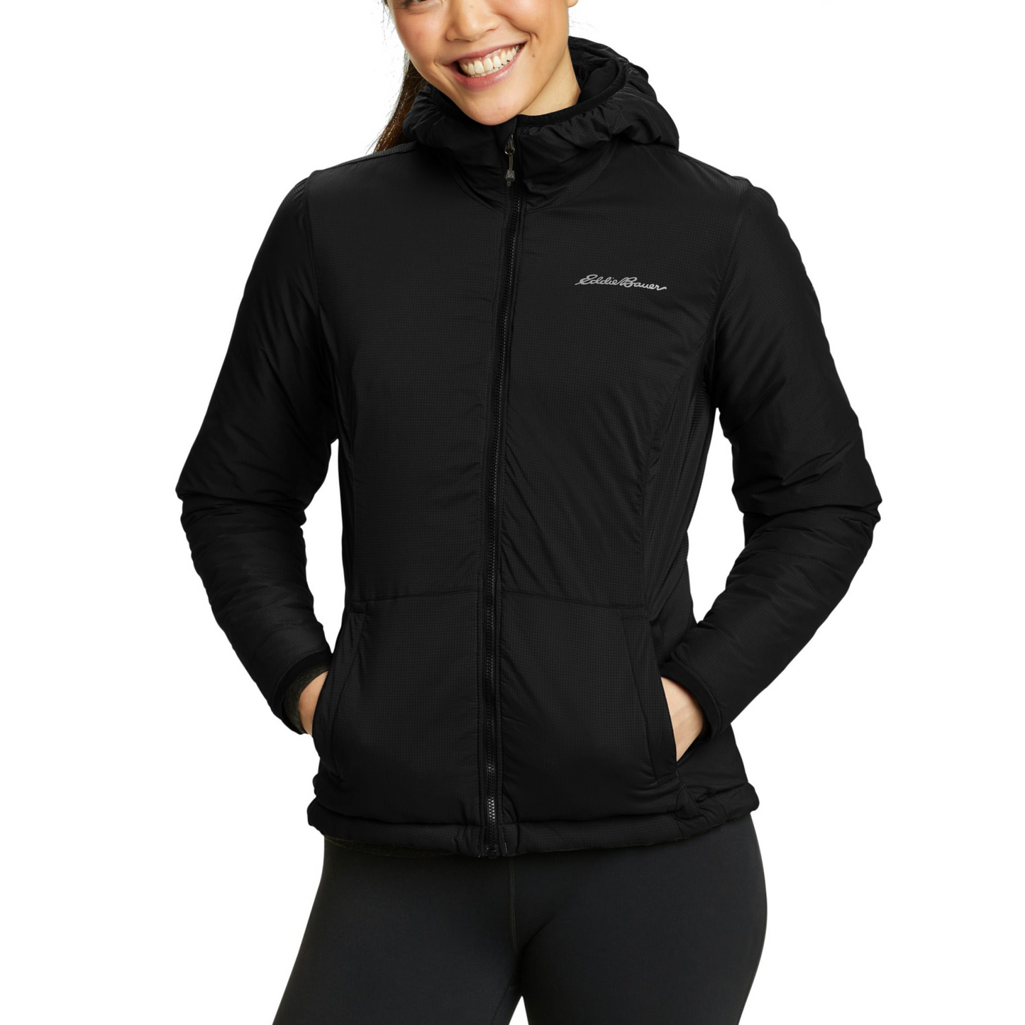 Chaqueta Doble Faz IgniteLite Stretch Eddie Bauer Mujer Negra | Outdoor Adventure Colombia