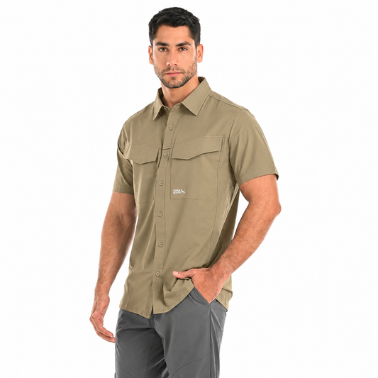 CAMISA HOMBRE/ ADVENTURE QUEST MC / EDDIE BAUER