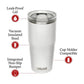 BOTELLA/ THRIVE TUMBLER 20OZ, WHITE / CAMELBAK