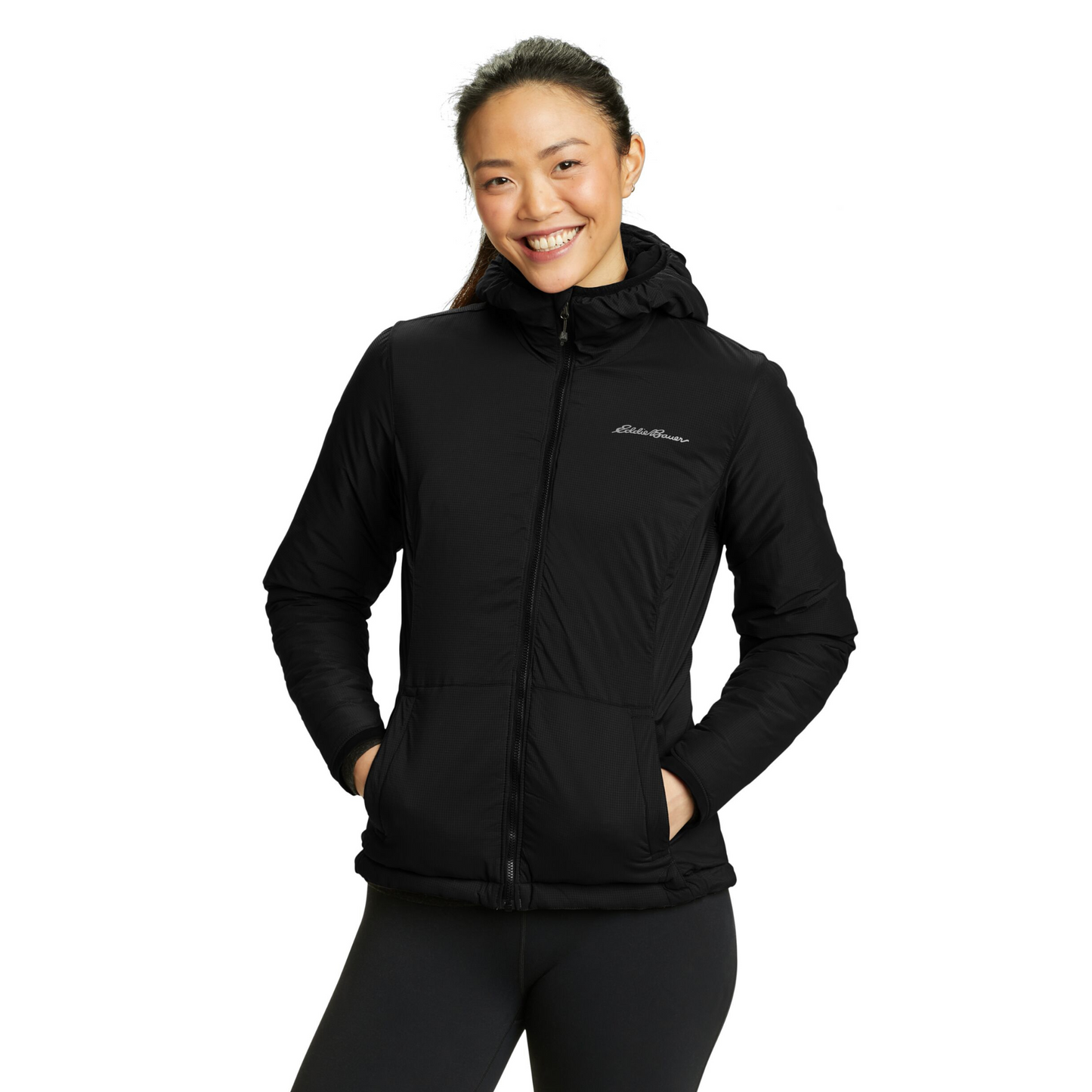 Chaqueta Doble Faz IgniteLite Stretch Eddie Bauer Mujer Negra | Outdoor Adventure Colombia