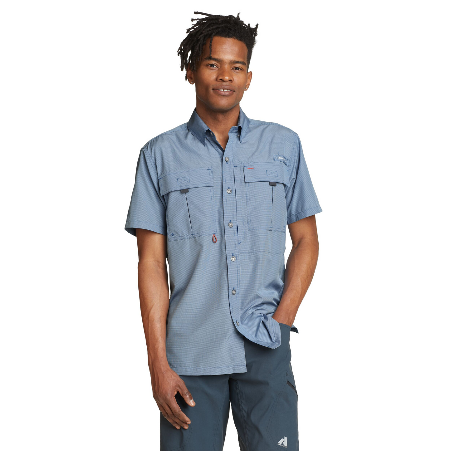 Camisa Eddie Bauer UPF Guide 2.0 Hombre Azul | Outdoor Adventure Colombia