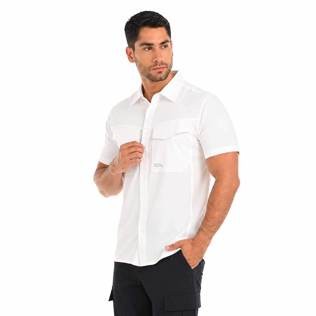 CAMISA HOMBRE/ ADVENTURE QUEST MC / EDDIE BAUER