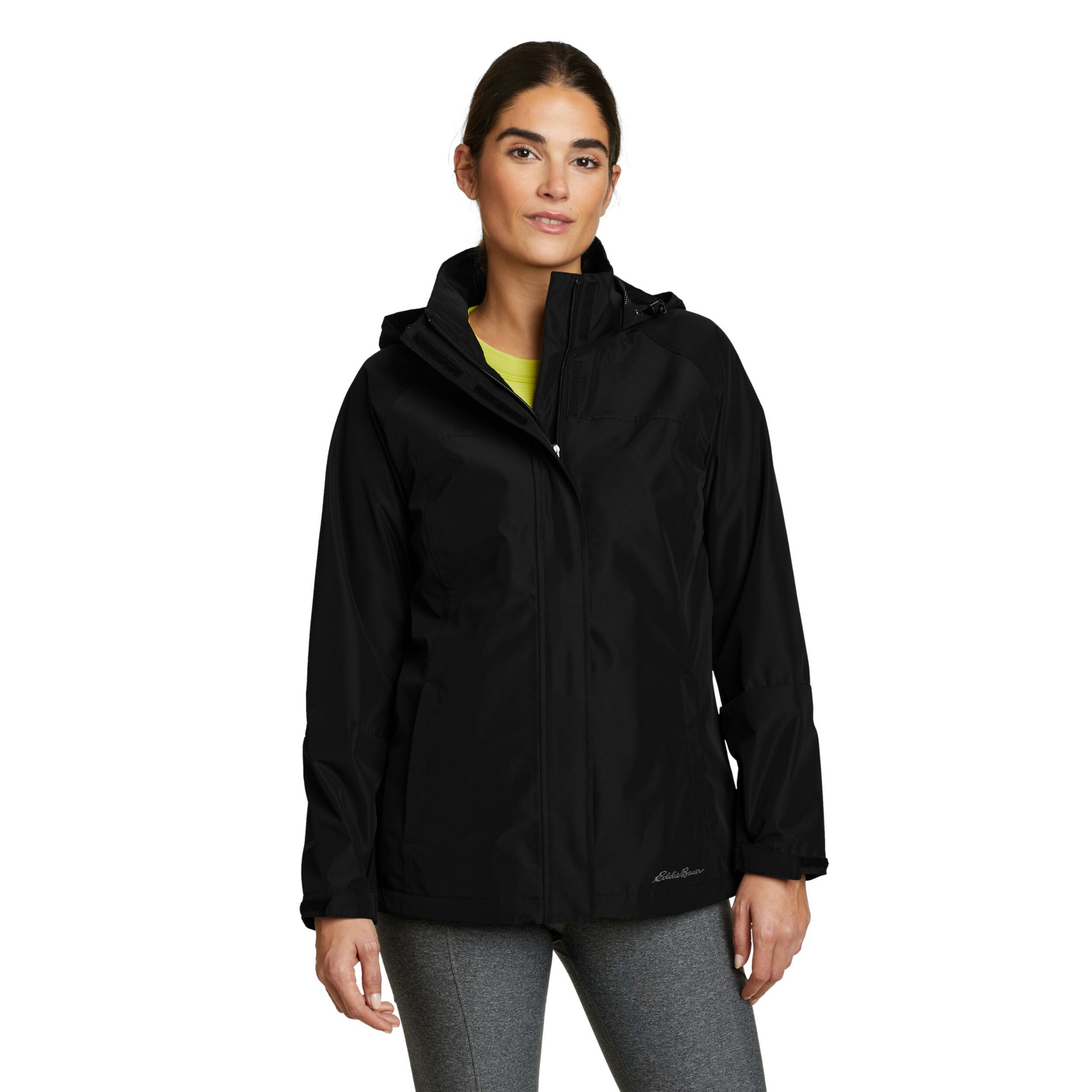 Chaqueta Rainfoil Packable Eddie Bauer Mujer Negra | Outdoor Adventure Colombia