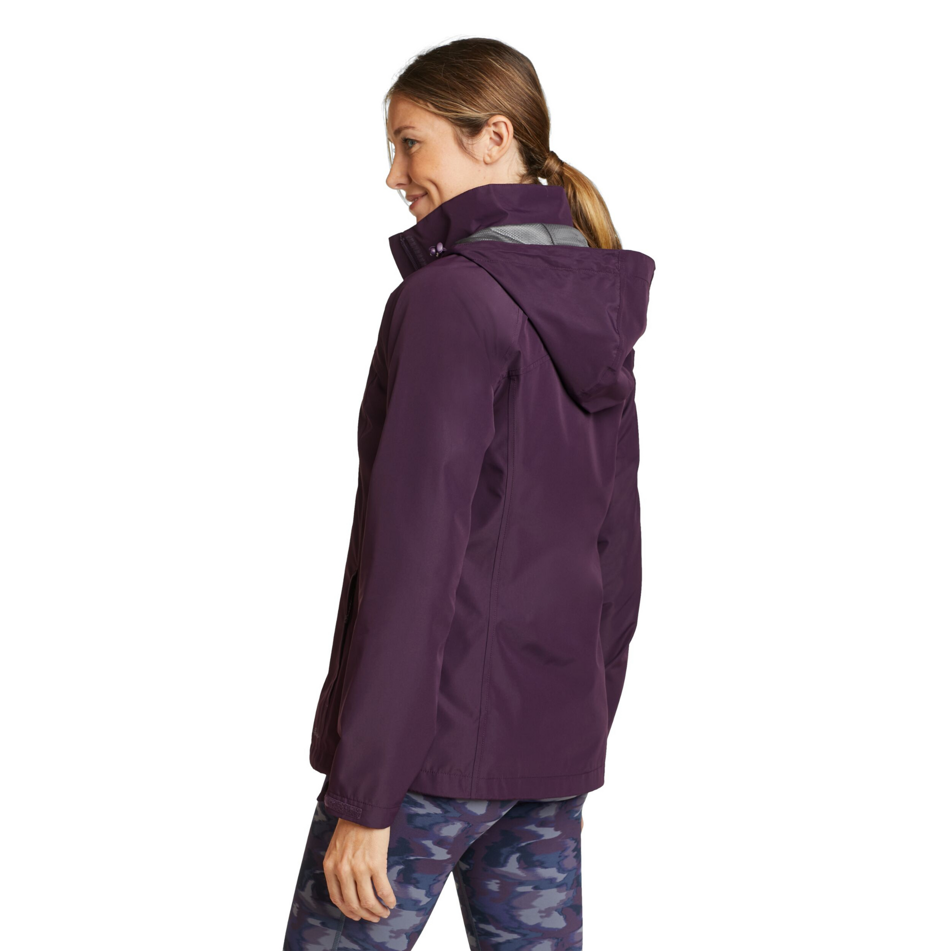 Chaqueta Rainfoil Packable Eddie Bauer Mujer Morada | Outdoor Adventure Colombia