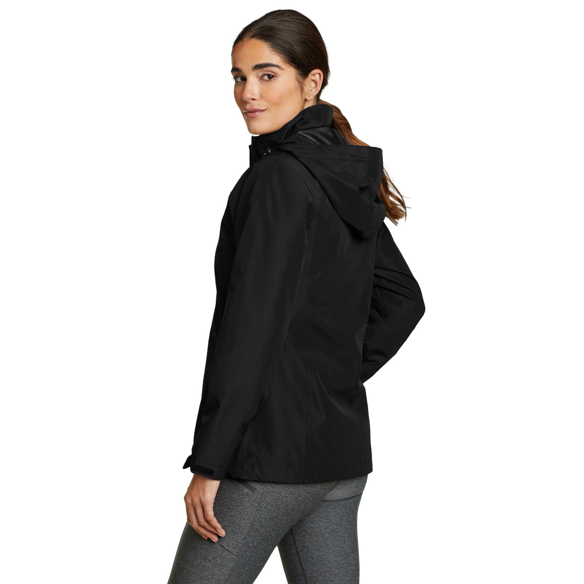 Chaqueta Rainfoil Packable Eddie Bauer Mujer Negra | Outdoor Adventure Colombia