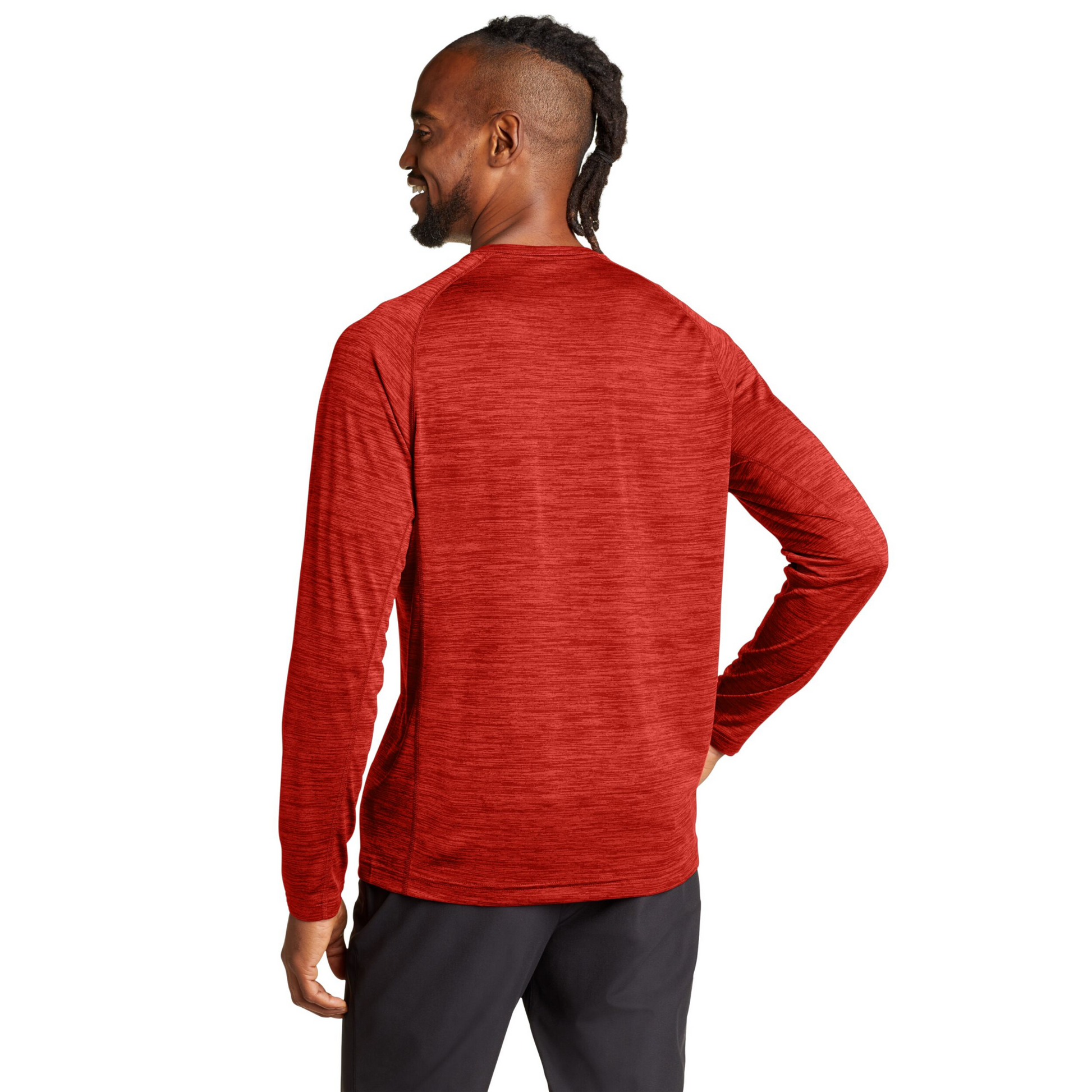 Camisa ML Resolution Tee Eddie Bauer Hombre Rojo | Outdoor Adventure Colombia