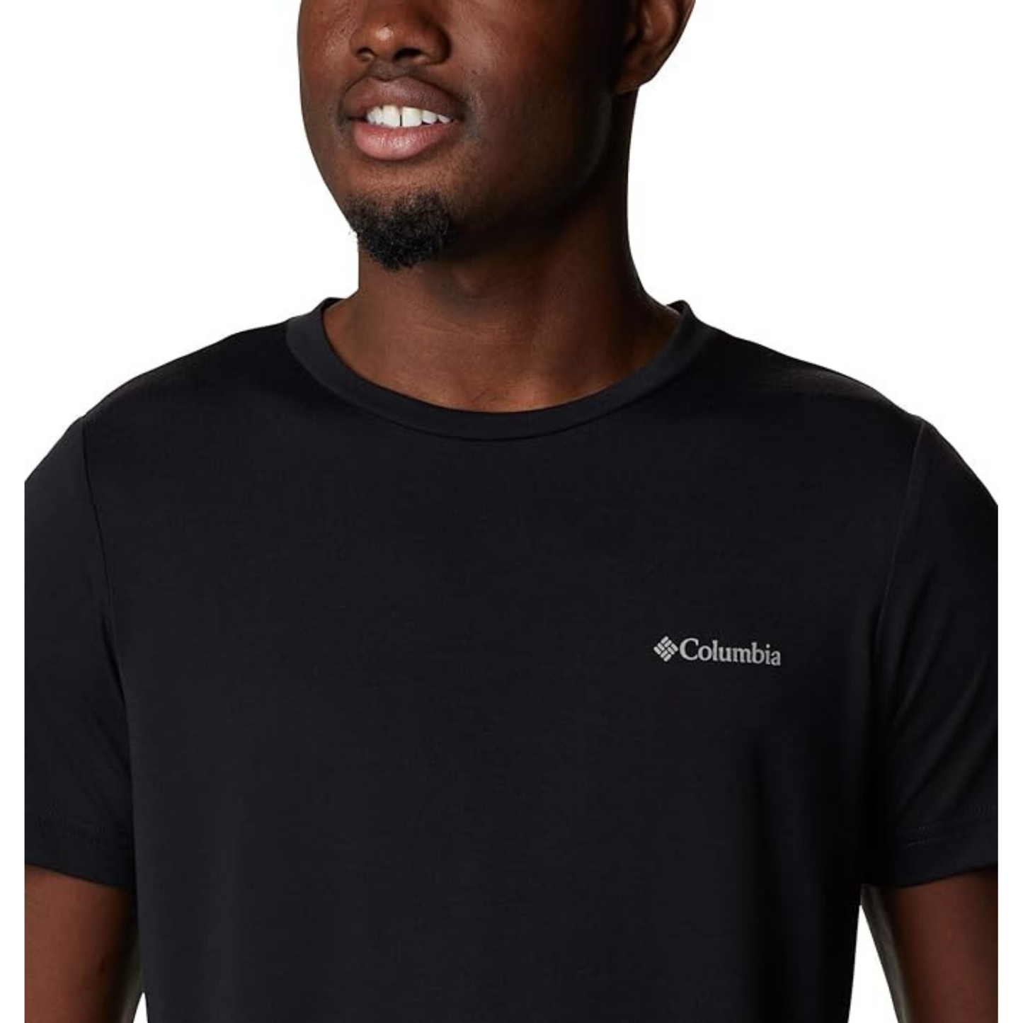 Camiseta Columbia Maxitrail Hombre Negra | Outdoor Adventure Colombia