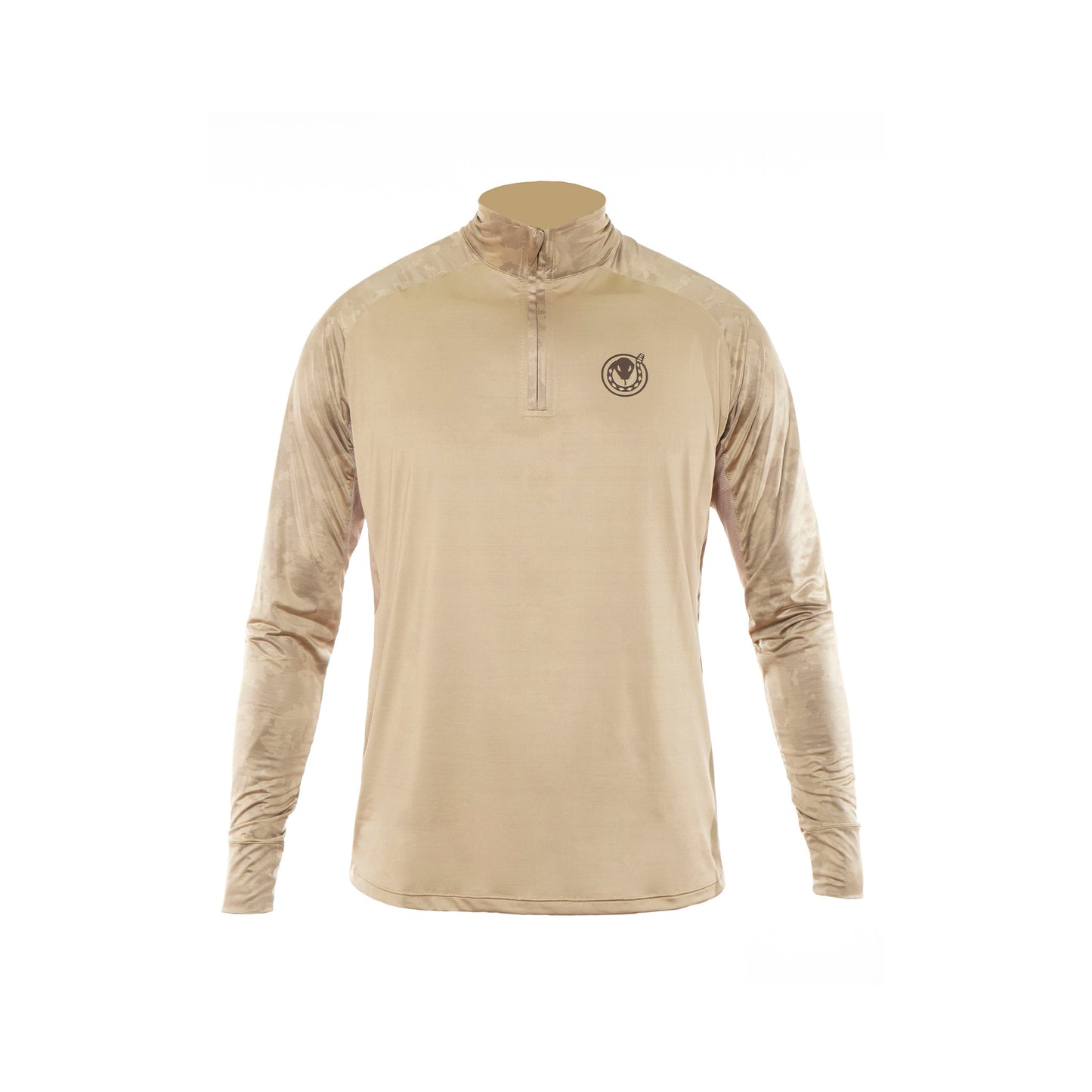 SUETER HOMBRE CON CIERRE BEIGE / CASCABEL