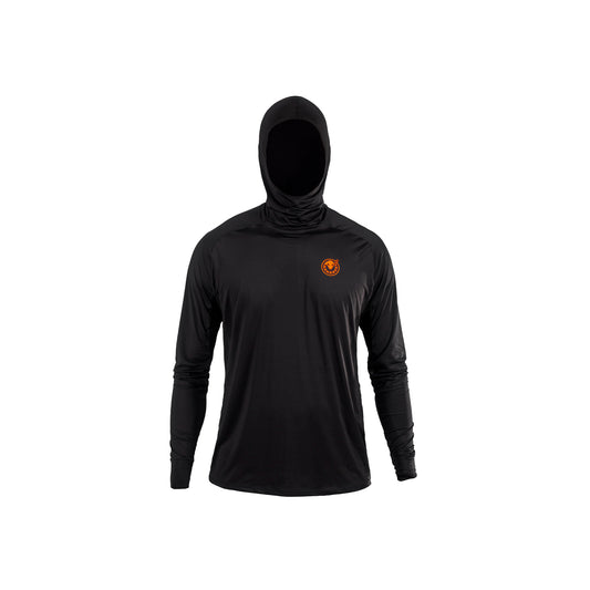 SUETER HOMBRE HOODIE NEGRO FONDO ENTERO / CASCABEL