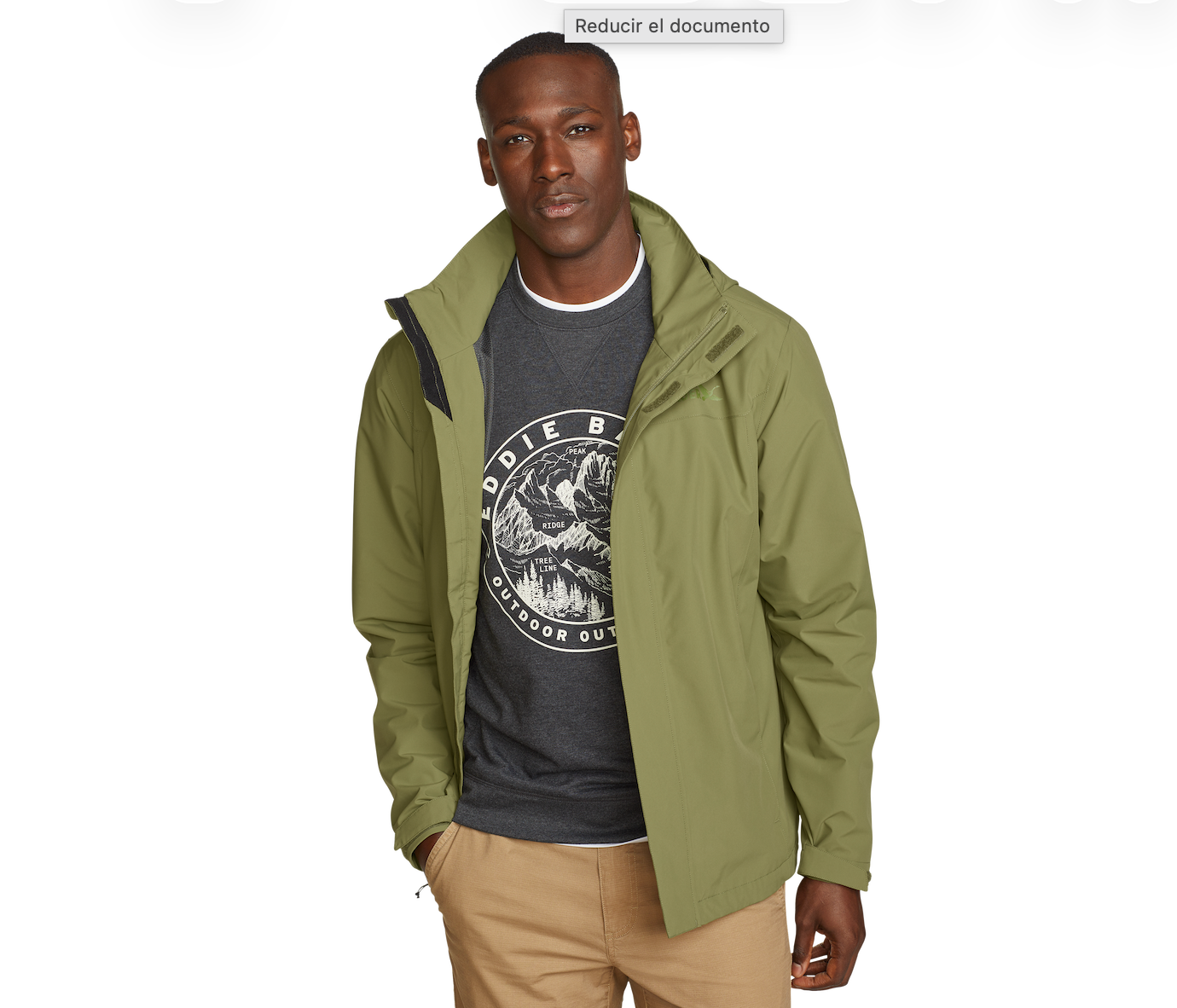 CHAQUETA HOMBRE/ PACKABLE RAINFOIL / EDDIE BAUER