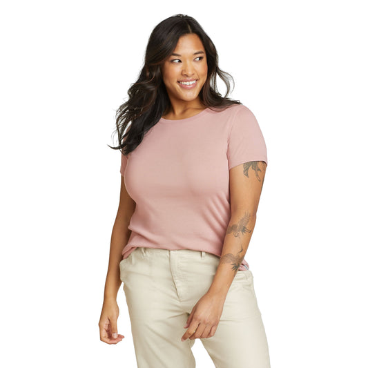 SUETER MUJER/ FAVORITE CREW MANGA CORTA / EDDIE BAUER