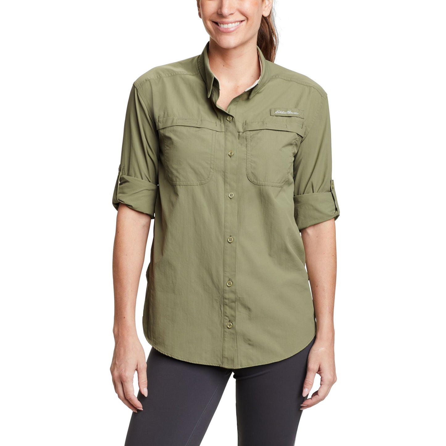 Camisa Mujer Adventurer Pro Field Eddie Bauer Verde | Outdoor Adventure