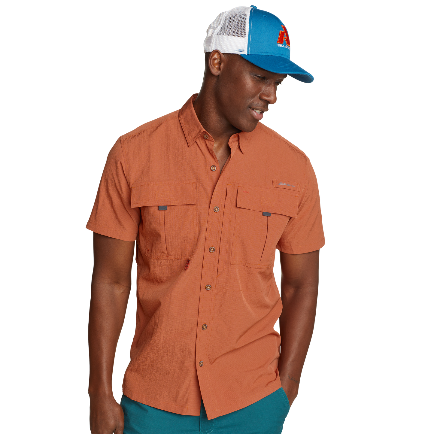 CAMISA HOMBRE/ UPF GUIDE 2.0 MC / EDDIE BAUER